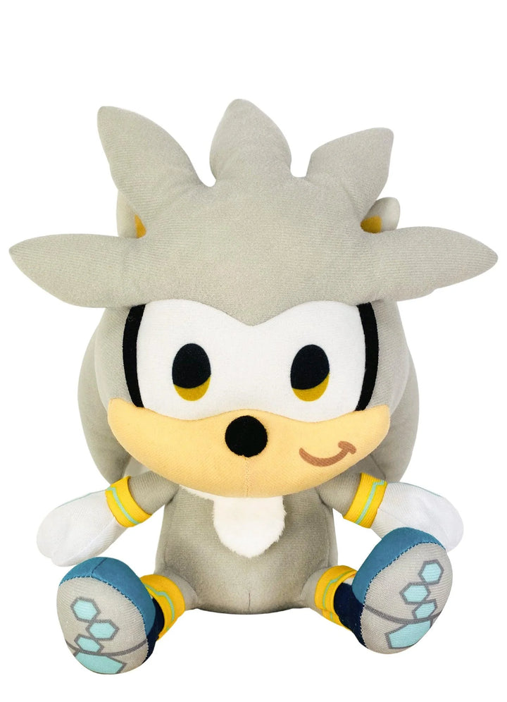 Sonic The Hedgehog Chibi Silver 10" Sitting Pose Plush Doll