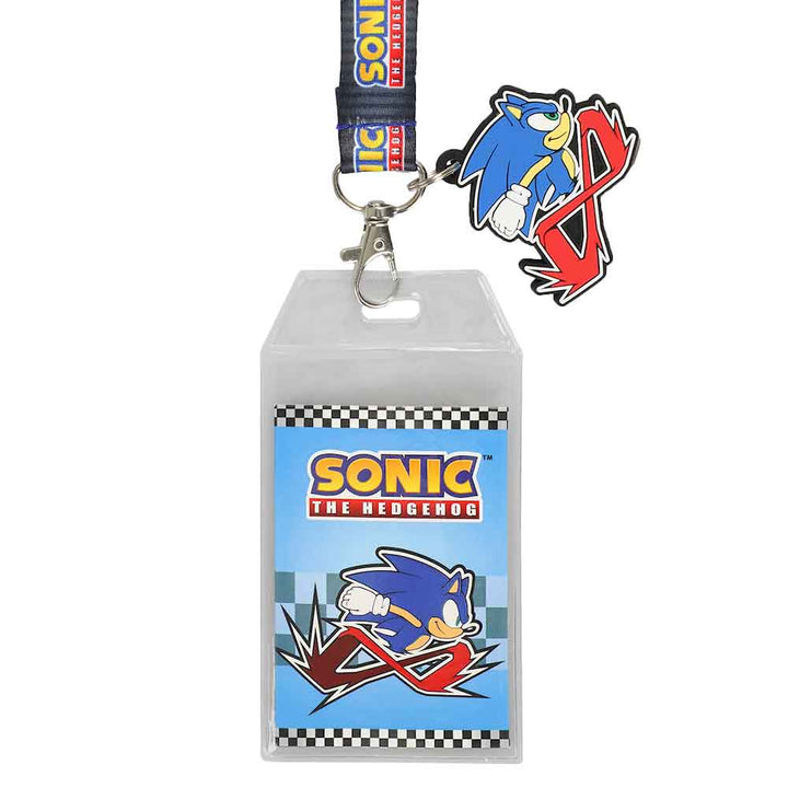 Sonic The Hedgehog Lanyard With Charm Close Up