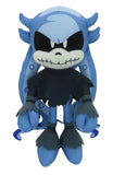 Sonic Mimic The Octopus blue and black plush toy with a menacing expression on a white background