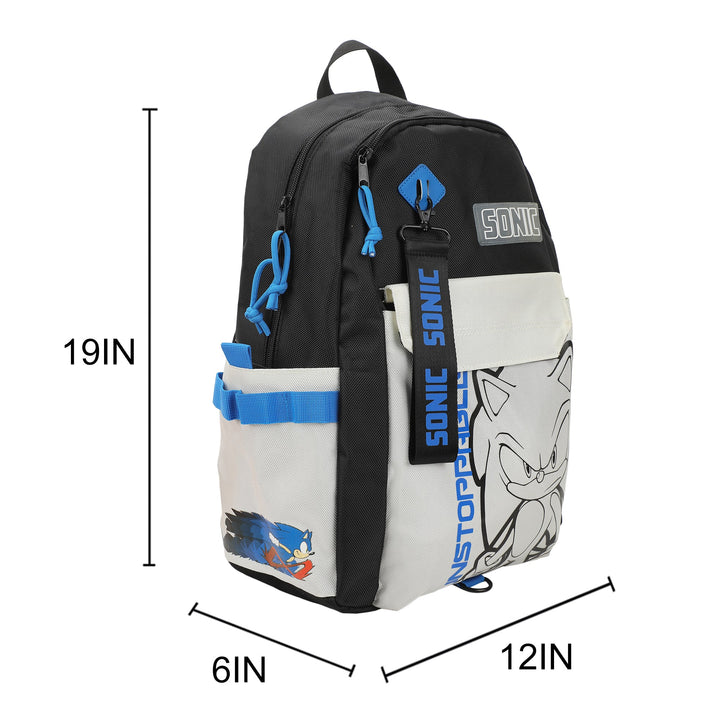 Sonic The Hedgehog Sonic Built-Up Backpack