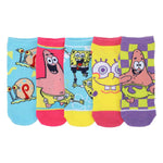 Spongebob Squarepants Patrick & Gary 5 Pack Ankle Socks