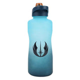 Star Wars Jedi Order Melty Blue Motivational Water Bottle Front