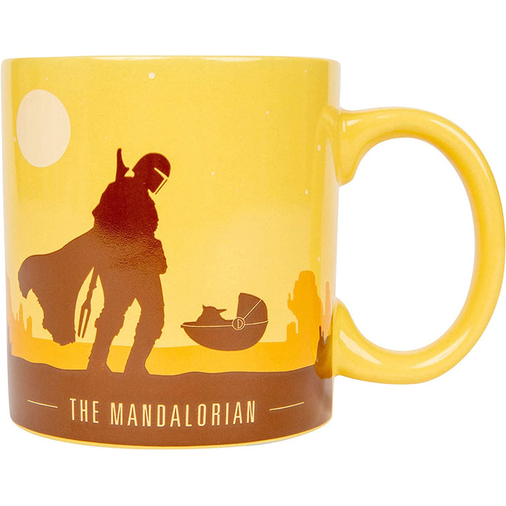 Star Wars Mandalorian Desert Scene Ceramic Mug 20 oz Back