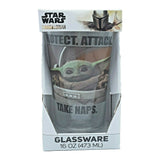 Star Wars The Mandalorian Baby Yoda Meme Pint Glass 16 oz