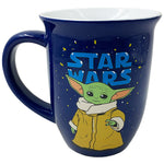 Star Wars The Mandalorian Grogu Blue Ceramic Mug 16 oz