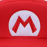 Super Mario Bros Mario Cosplay Hat Embroidered Logo