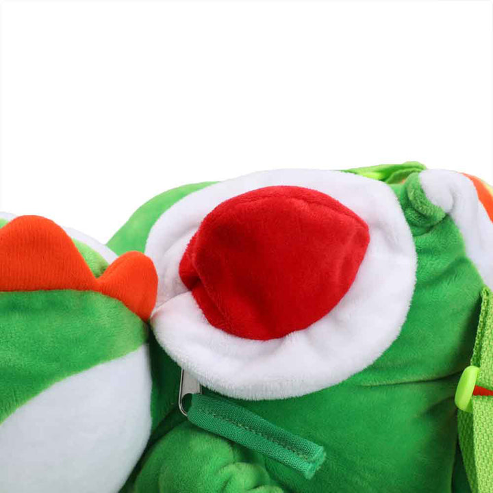 Super Mario Yoshi Plush Backpack Bag Back Zipper Pouch