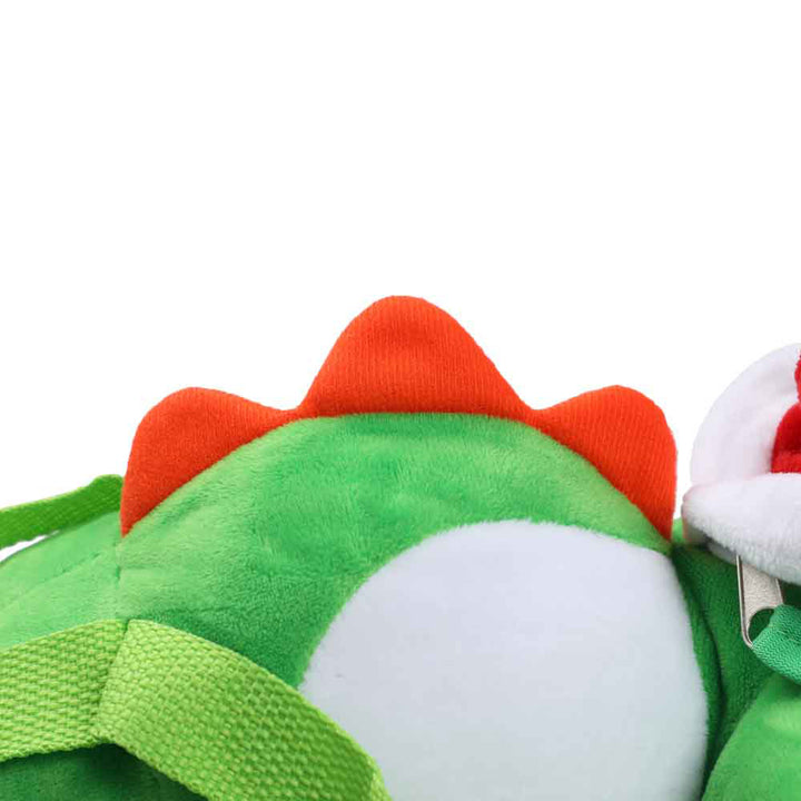 Super Mario Yoshi Plush Backpack Bag Close Up