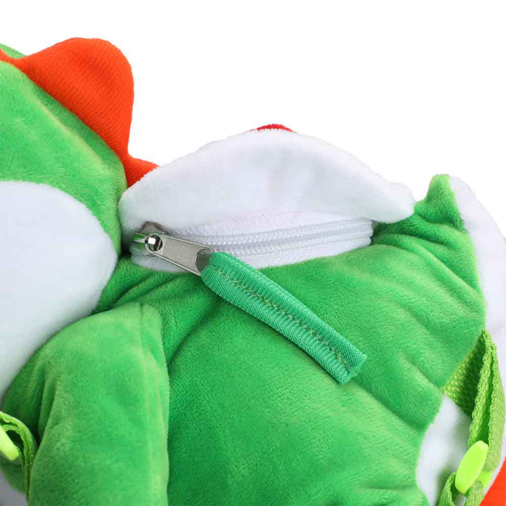 Super Mario Yoshi Plush Backpack Bag Pouch Zipper Pocket