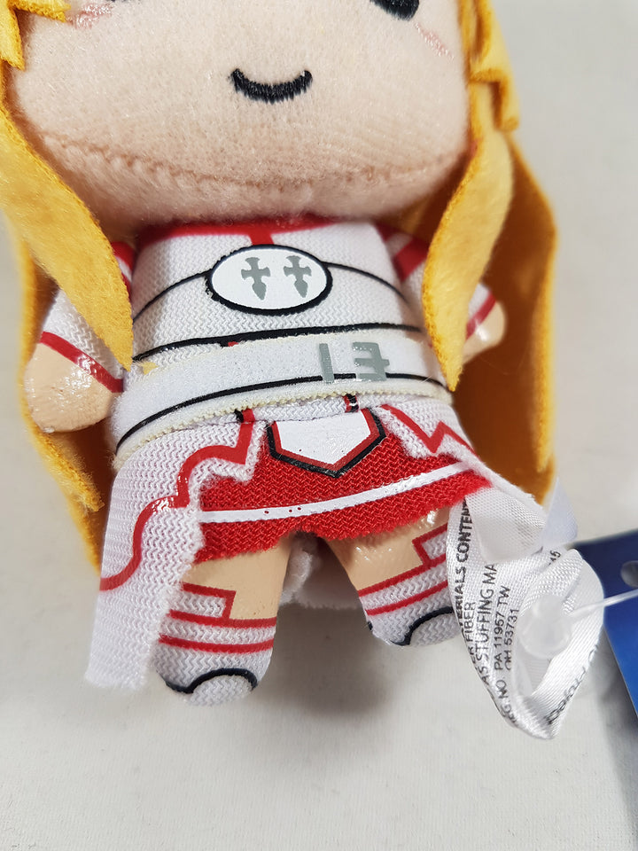 Sword Art Online Asuna 5" Plush Doll W/ Backpack Clip Close Up Clothing