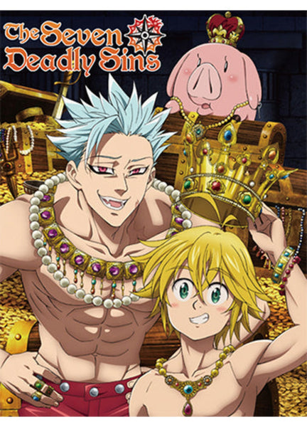 The Seven Deadly Sins Group Throw Blanket