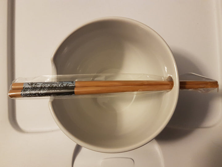 Avatar The Last Airbender Ceramic Ramen Bowl Set With Wooden Chopsticks - Shadow Anime