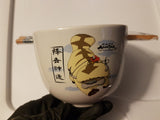 Avatar The Last Airbender Ceramic Ramen Bowl Set With Wooden Chopsticks - Shadow Anime