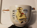 Avatar The Last Airbender Ceramic Ramen Bowl Set With Wooden Chopsticks - Shadow Anime