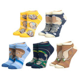 Avatar The Last Airbender Characters 5-Pair Ankle Socks - Shadow Anime