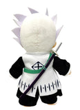 Bleach Toshiro Hitsugaya plush doll back view showing Squad 10 diamond kanji on white haori green Hyorinmaru sash and sword detail by Great Eastern Entertainment