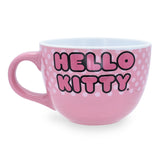 Hello Kitty Face and Polka Dots Ceramic Soup Mug 24 oz