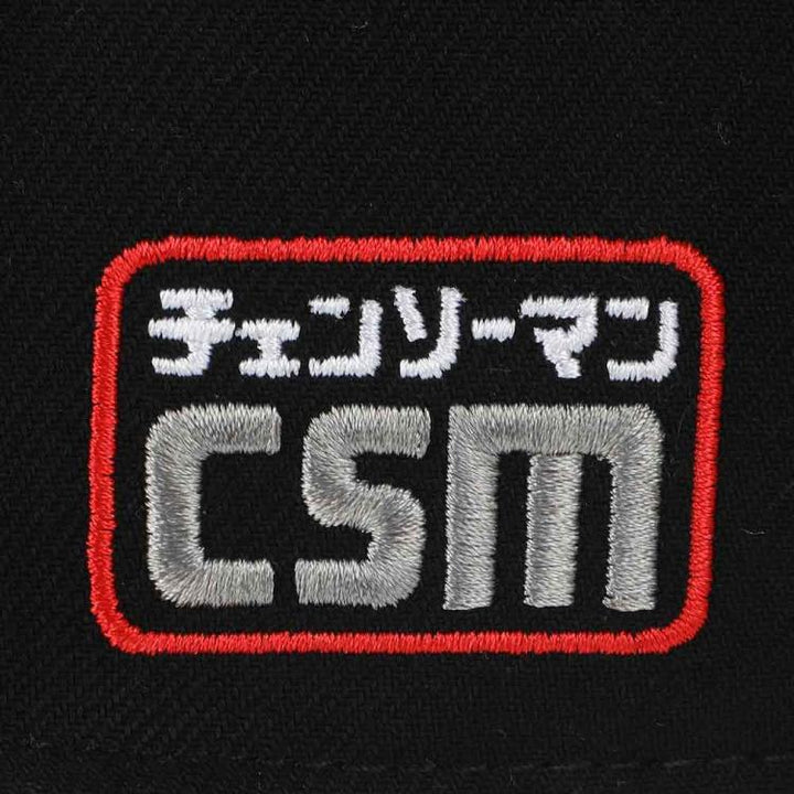 Chainsaw Man Character Logo Adult Black Snapback Hat - Shadow Anime
