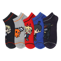 Chainsaw Man Chibi Characters 5 Pack Ankle Socks - Shadow Anime