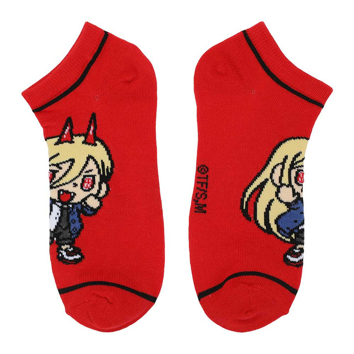 Chainsaw Man Chibi Characters 5 Pack Ankle Socks - Shadow Anime