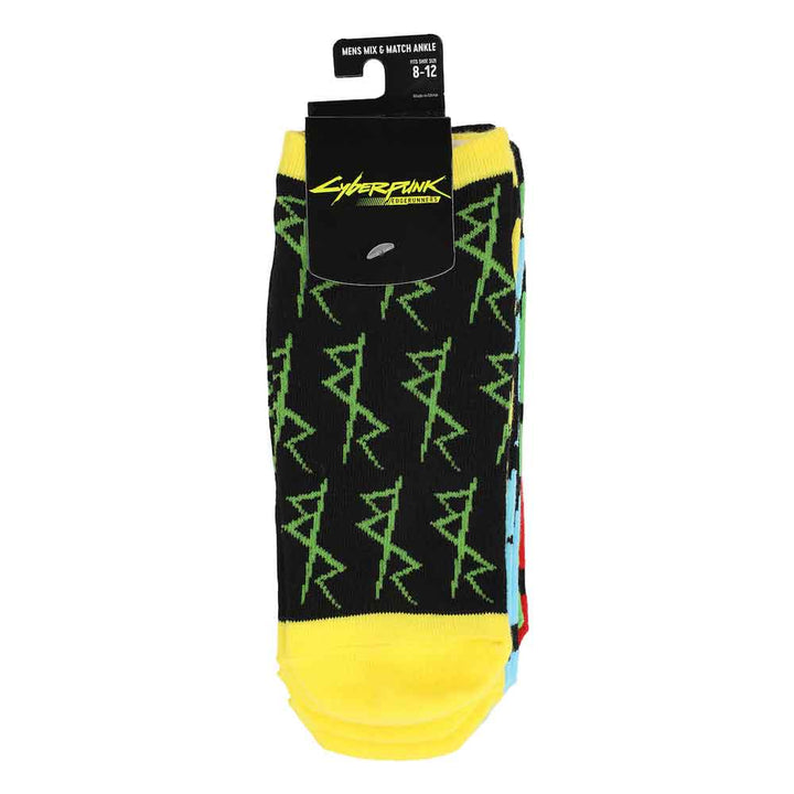 Cyberpunk EdgeRunners Characters Ankle Socks 5-Pack Set - Shadow Anime