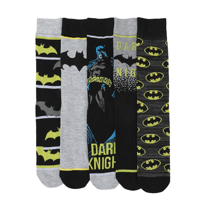 DC Comics Batman The Dark Knight Socks 5-Pair Set - Shadow Anime