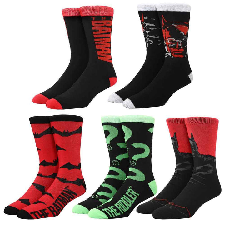 DC Comics The Batman Movie Socks 5-Pair Set - Shadow Anime