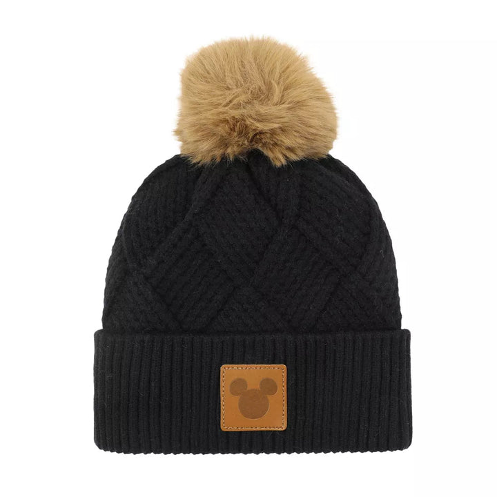 Disney Mickey Mouse Knitted Cuff Beanie Hat With Pom - Shadow Anime
