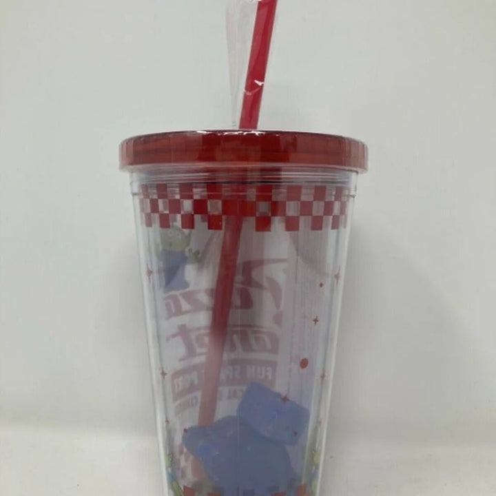 Disney Toy Story Pizza Planet Tumbler W/ Alien Spaceship Ice Cubes - Shadow Anime