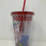 Disney Toy Story Pizza Planet Tumbler W/ Alien Spaceship Ice Cubes - Shadow Anime