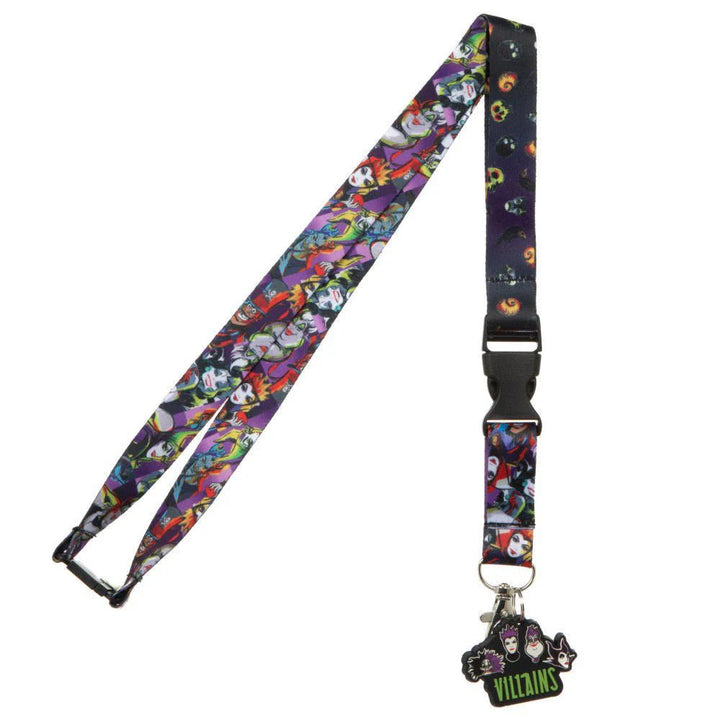 Disney Villains Group Lanyard With Charm - Shadow Anime