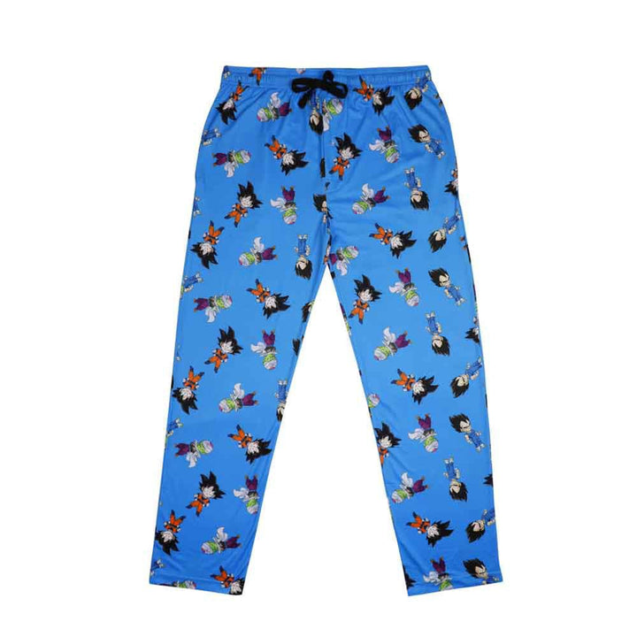 Dragon Ball Z Chibi Characters All Over Pajama Pants - Shadow Anime