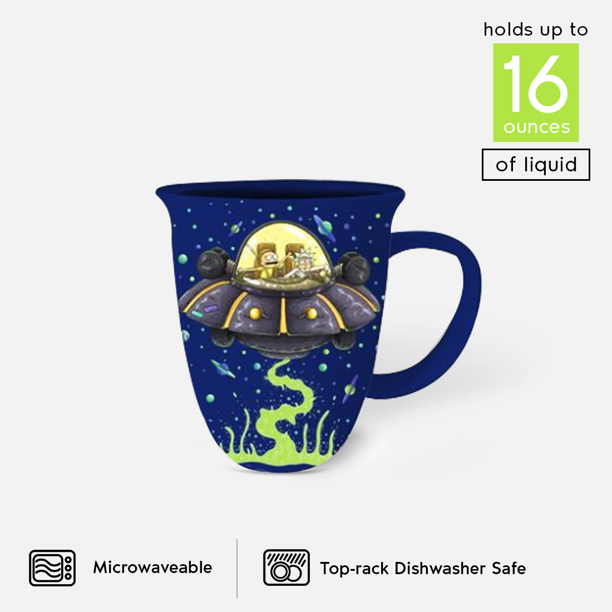 Rick and Morty Spaceship Mug 16 oz