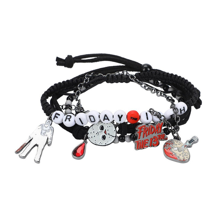 Friday The 13th Horror Icons Bracelet Set 4-Pack - Shadow Anime