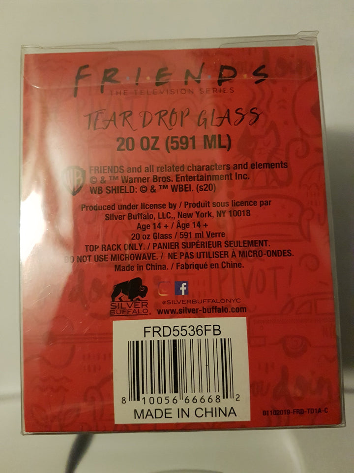 Friends Central Perk Tear Drop Wine Glass 20 oz - Shadow Anime