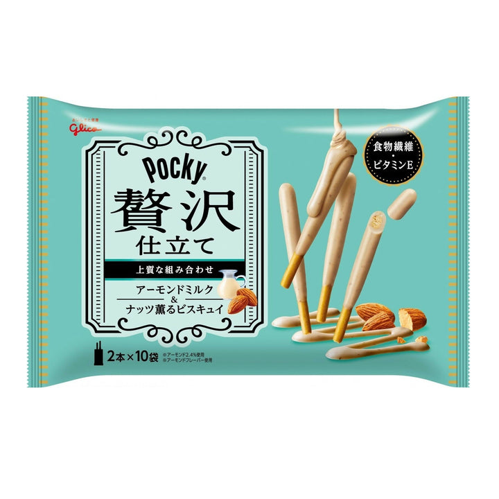 Glico Pocky Luxury Biscuit Sticks - Zeitaku Almond Milk Chocolate - Shadow Anime