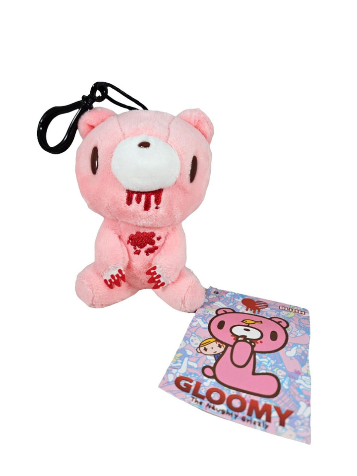 Gloomy Bear 4" Sitting Pose Plush Doll With Backpack Clip - Shadow Anime