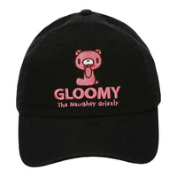 Gloomy Bear Heavy Wash Black Unisex Dad Cap - Shadow Anime