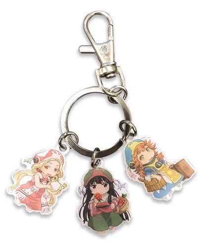 Hakumei & Mikochi 3 Charm Keychain - Shadow Anime