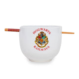 Harry Potter Crest Platform Ceramic Ramen Bowl With Chopsticks - Shadow Anime