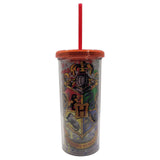 Harry Potter Hogwarts Crest Travel Tumbler 20 oz - Shadow Anime