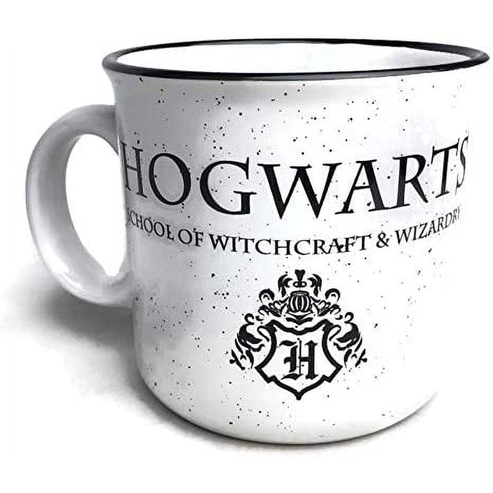 Harry Potter Hogwarts Stained Glass Crest Camper Mug 20oz - Shadow Anime
