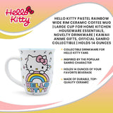 Hello Kitty Pastel Rainbow Ceramic Mug 16 oz - Shadow Anime