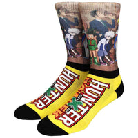 Hunter X Hunter Characters and Logo Men's Crew Socks - Shadow Anime