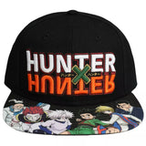 Hunter x Hunter Logo Gon & Killua Flat Bill Snapback Hat - Shadow Anime