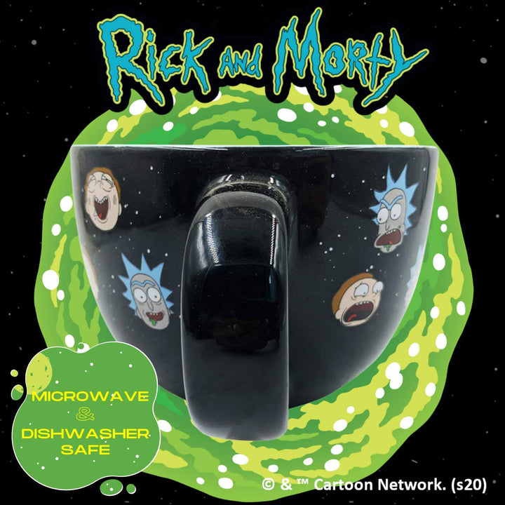 Rick and Morty Large Ceramic Soup Bowl Mug 24 oz