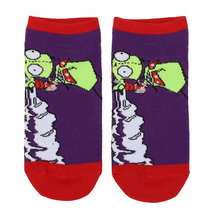 Invader Zim & Gir 5 Pack Ankle Socks - Shadow Anime