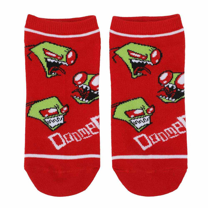Invader Zim & Gir 5 Pack Ankle Socks - Shadow Anime