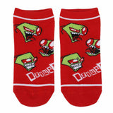 Invader Zim & Gir 5 Pack Ankle Socks - Shadow Anime