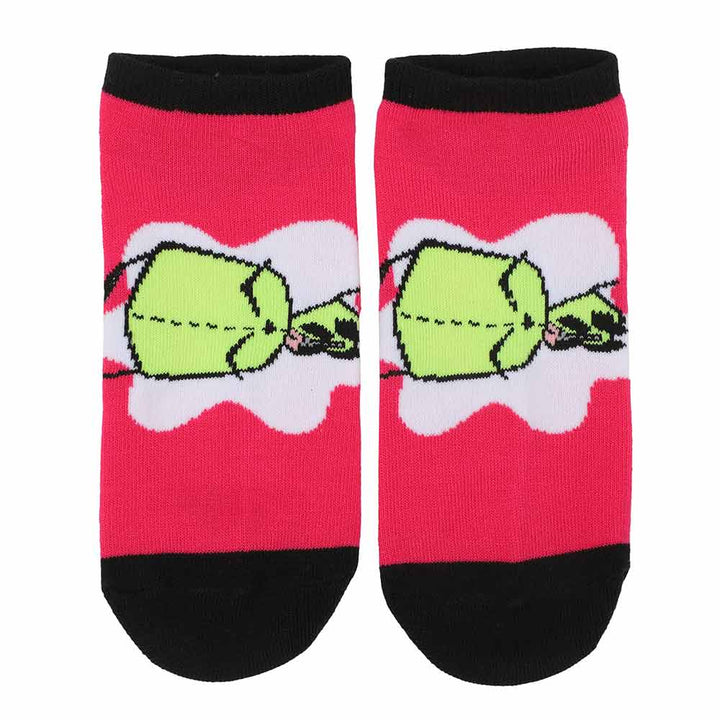 Invader Zim & Gir 5 Pack Ankle Socks - Shadow Anime